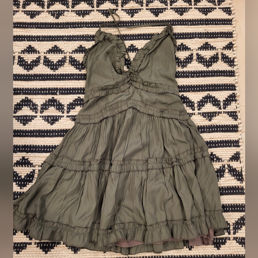Mahina Olive Green Dress
